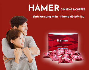 01 Box 32 candy - Kẹo Sâm Hamer  - Suplement Stamina Gingseng Coffe Candy Herb