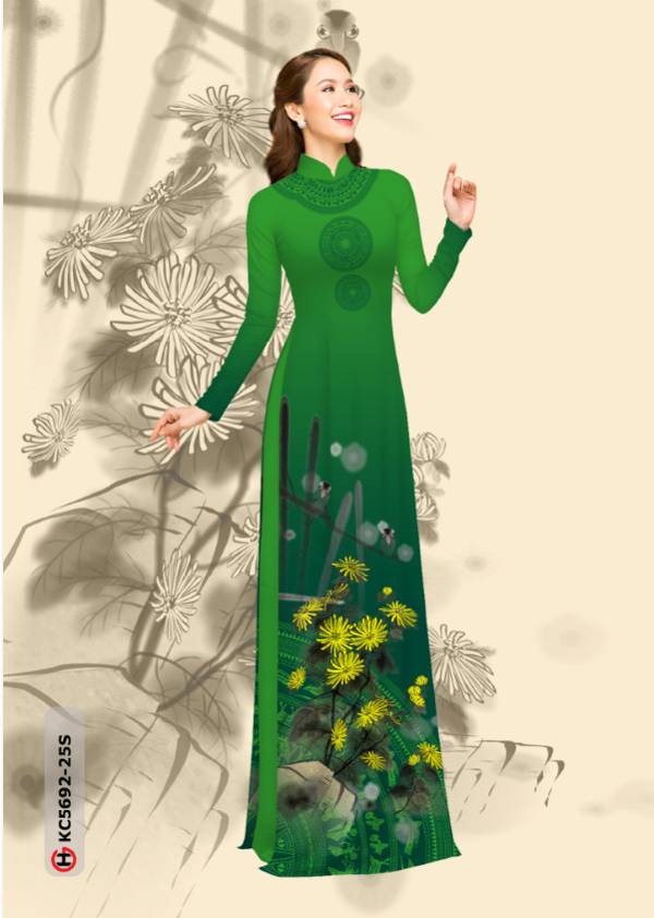 01 Set - Ao Dai - Traditional Vietnamese Long Dress Collections with Pants - Silk 3D - All Size