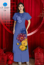 Load image into Gallery viewer, 01 Set - Ao Dai - Traditional Vietnamese Long Dress Collections with Pants - Silk 3D - All Size
