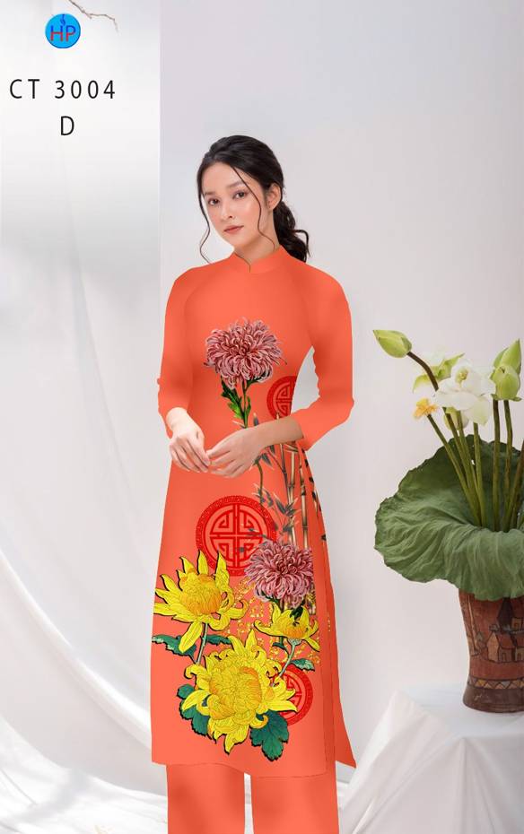 01 Set - Ao Dai - Traditional Vietnamese Long Dress Collections with Pants - Silk 3D - All Size