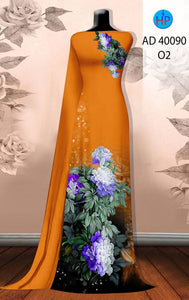 01 Set - Ao Dai - Traditional Vietnamese Long Dress Collections with Pants - Silk 3D - All Size