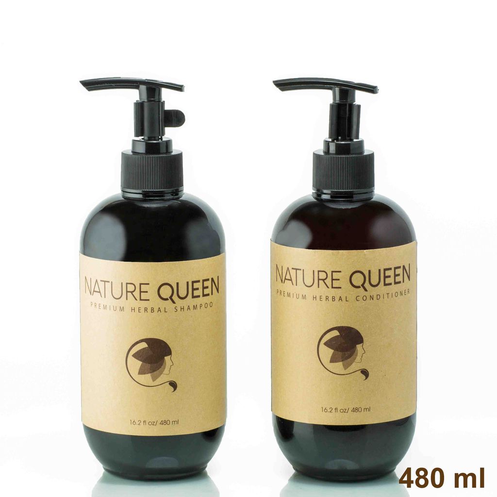 Set NATURE QUEEN 480ml shampoo and conditioner