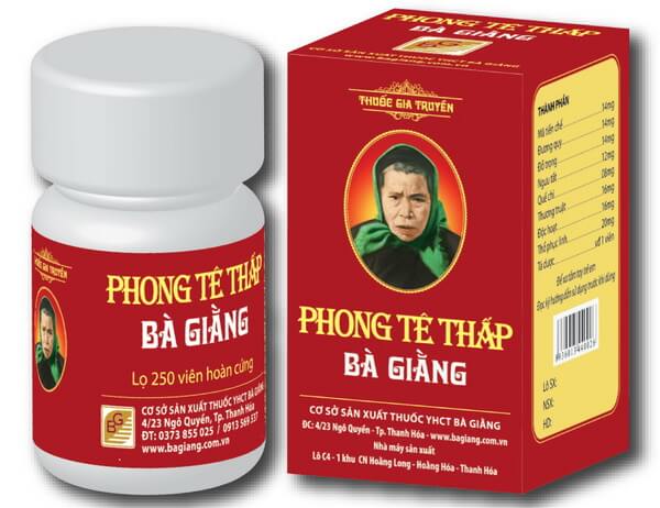 02 Box - Thuốc Điều Trị Phong Tê Thấp Bà Giằng, 250 viên