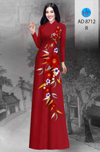 Load image into Gallery viewer, 1 Set - Ao Dai - Traditional Vietnamese Long Dress Collections with Pants - Silk 3D - All Size - Hoa Cuc
